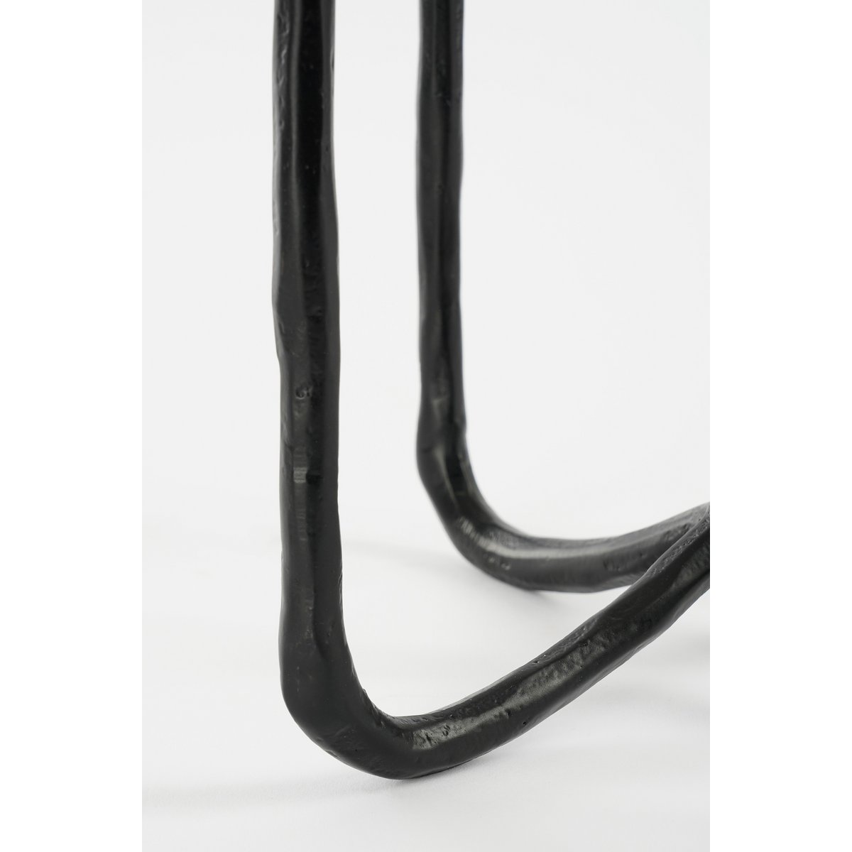Christy Candlestick - L23 x W23 x H44 cm - Aluminum - Black