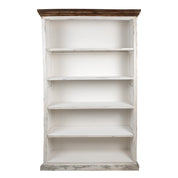 Boekenkast Wit, Hout 120x36x195 cm