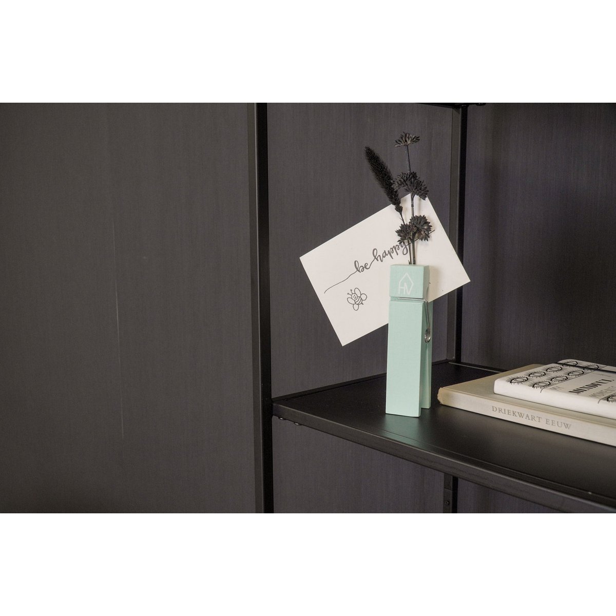 Clip - Wood - Mint green - 4x15cm