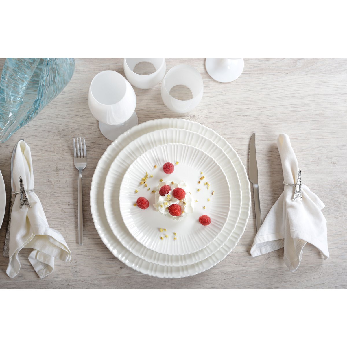 Flora - White Dessert Plate