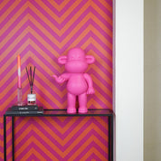 Ornament - hanging loose monkey - pink - 33x21x50cm