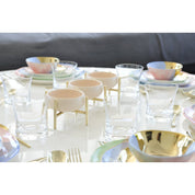 Schotel 3 Beige en Golden Aperitif Compartimenten