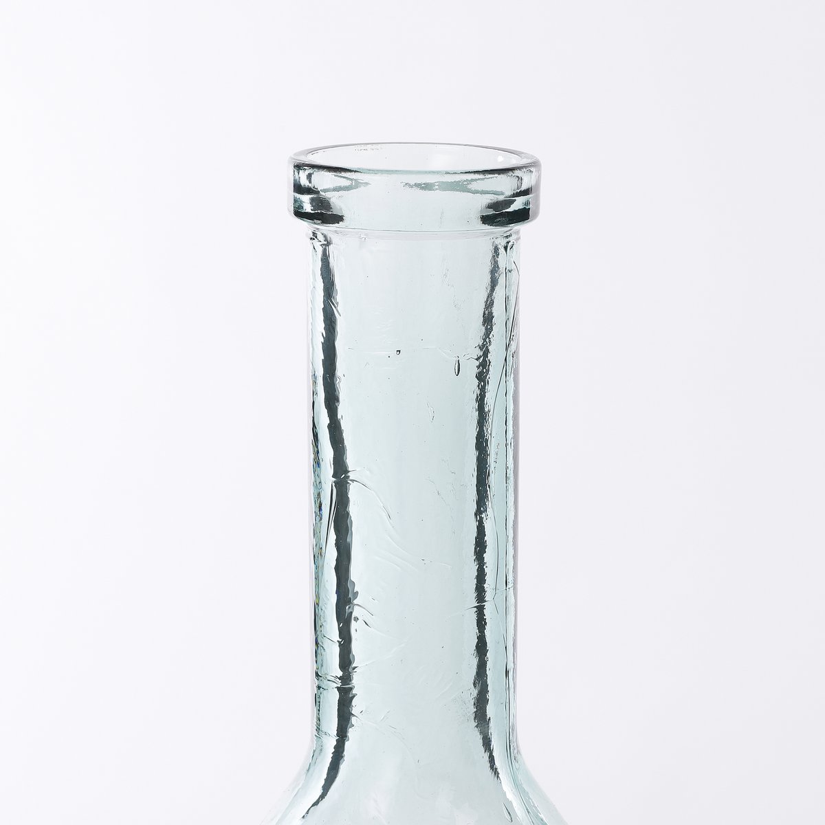 Rioja Bottle Vase - H50 x Ø15 cm - Recycled Glass - Transparent