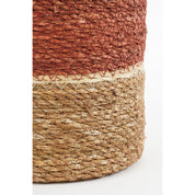 Damian Plant basket - Set of 2 - H20 x Ø20 cm - Seagrass - Red