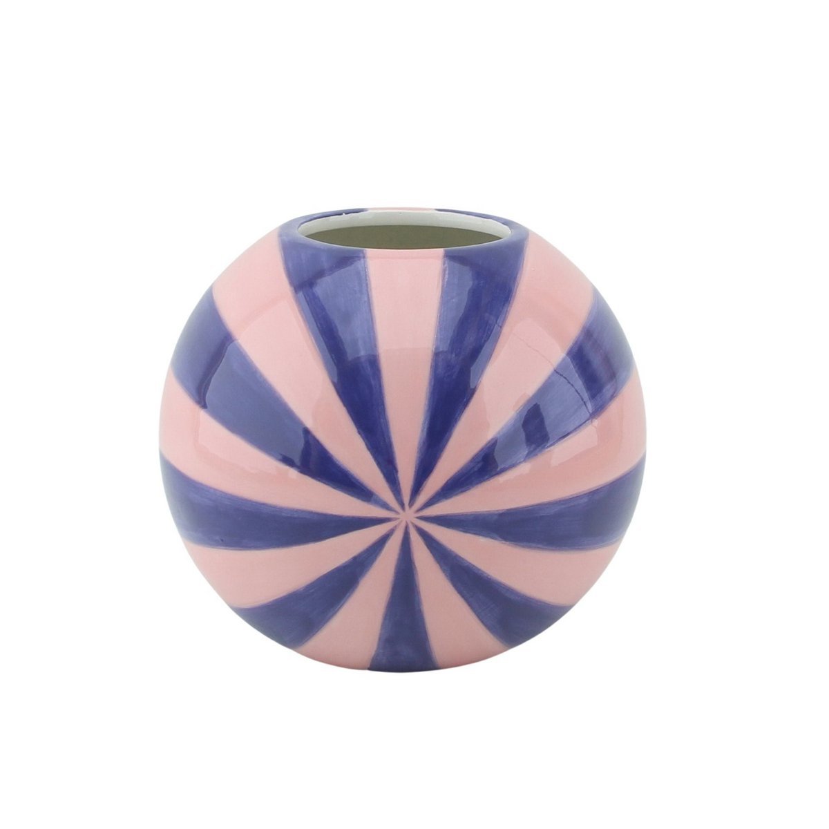 Vaas - Bloemvaas Swirl - Pink/Violet- 20x20x17cm