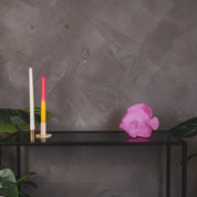 Ornament - Platte Vis - Polyresin - Roze - 19,5x10,5x16cm