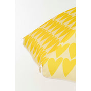 Parasol de plage en forme de cœur - H180 x Ø160 cm - Jaune