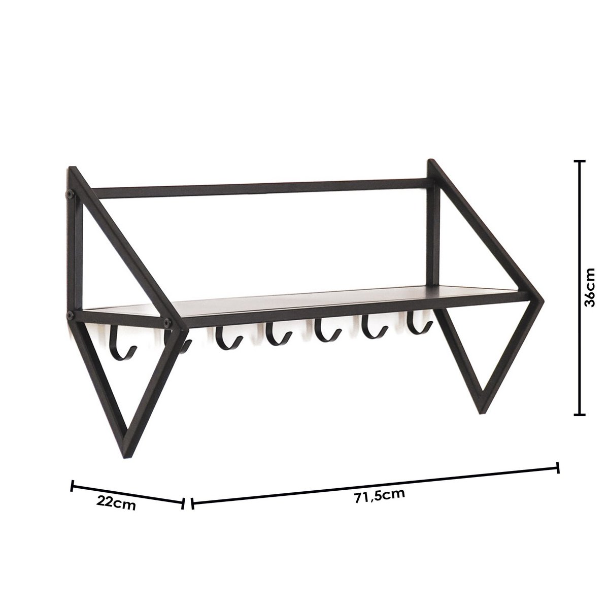 Coat rack - Metal - Black 