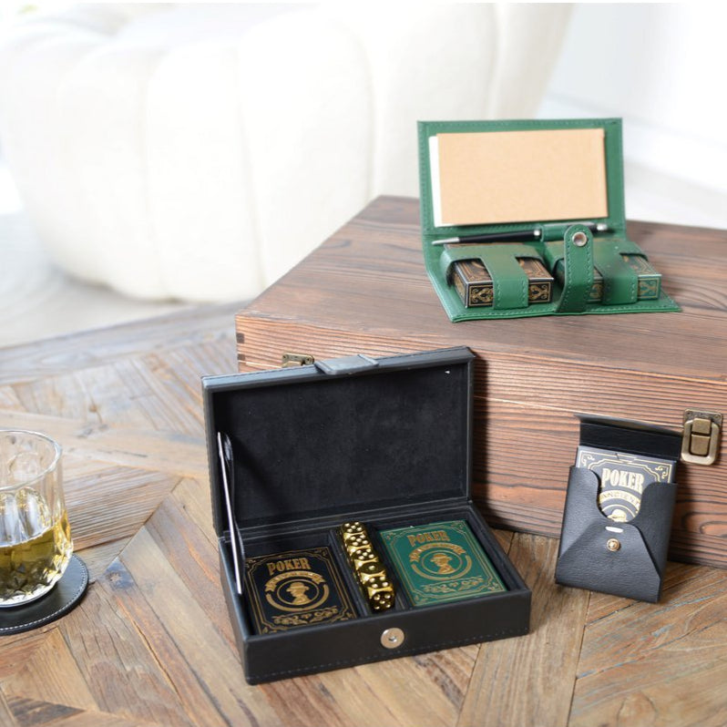 2-pack poker game with 5 gold dice