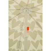 Parasol de plage en forme de cœur - H180 x Ø160 cm - Bruin