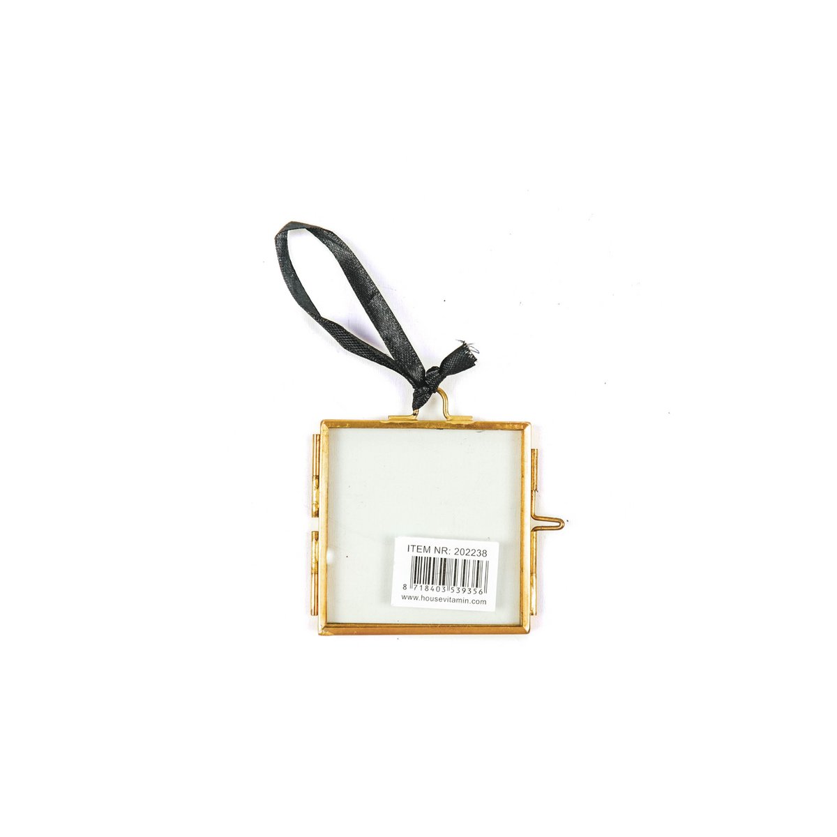 Fotolijst - Hangend - Metaal/Glas - Goud - 6,5x6cm