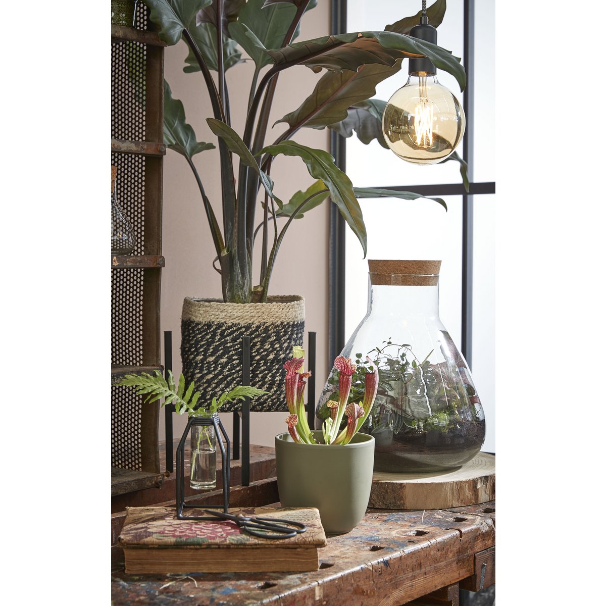 Emily Storage Jar - H32 x Ø30 cm - Recycled Glass - Transparent