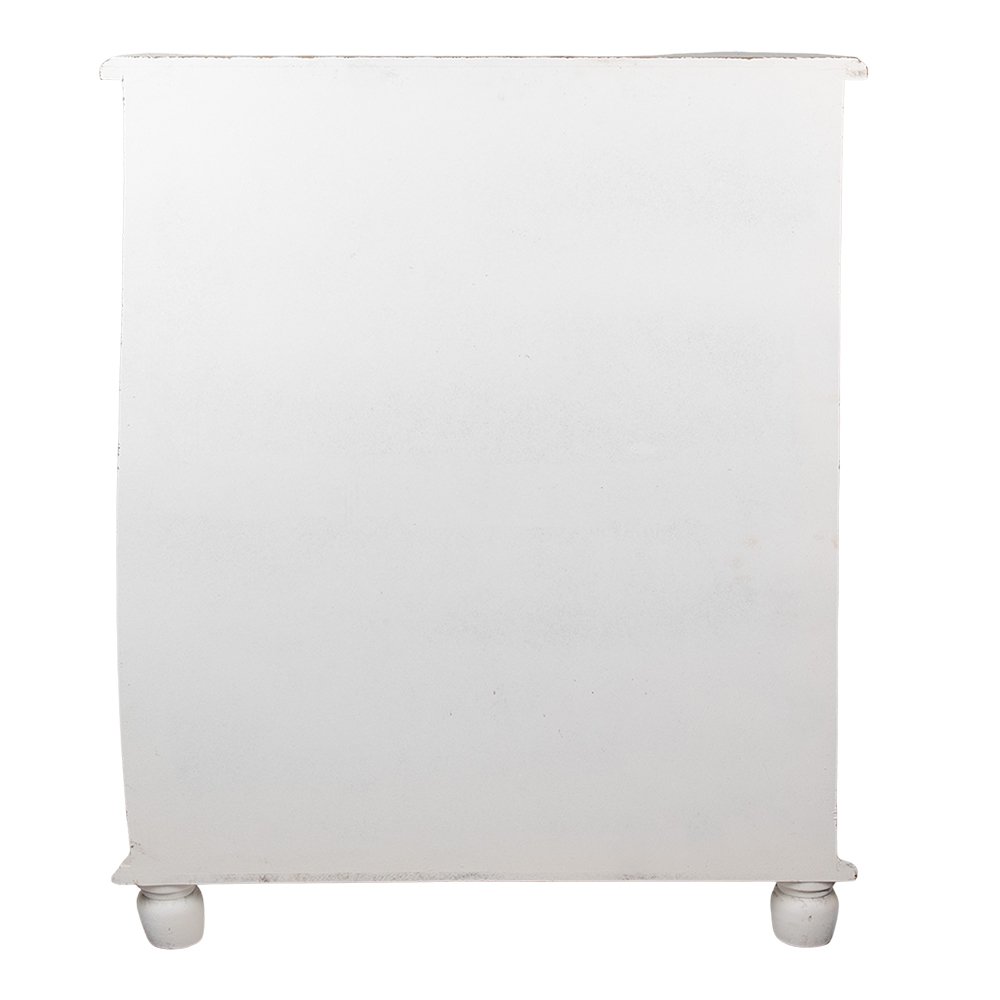Wandkast Wit, Hout en IJzer 81x32x103 cm