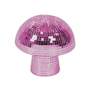 Ornament - Disco - Mushroom - glass - pink - 14x14x14cm