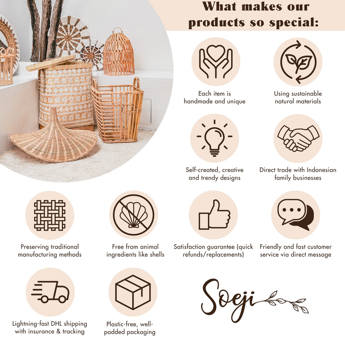 Square Boho rug | sawah