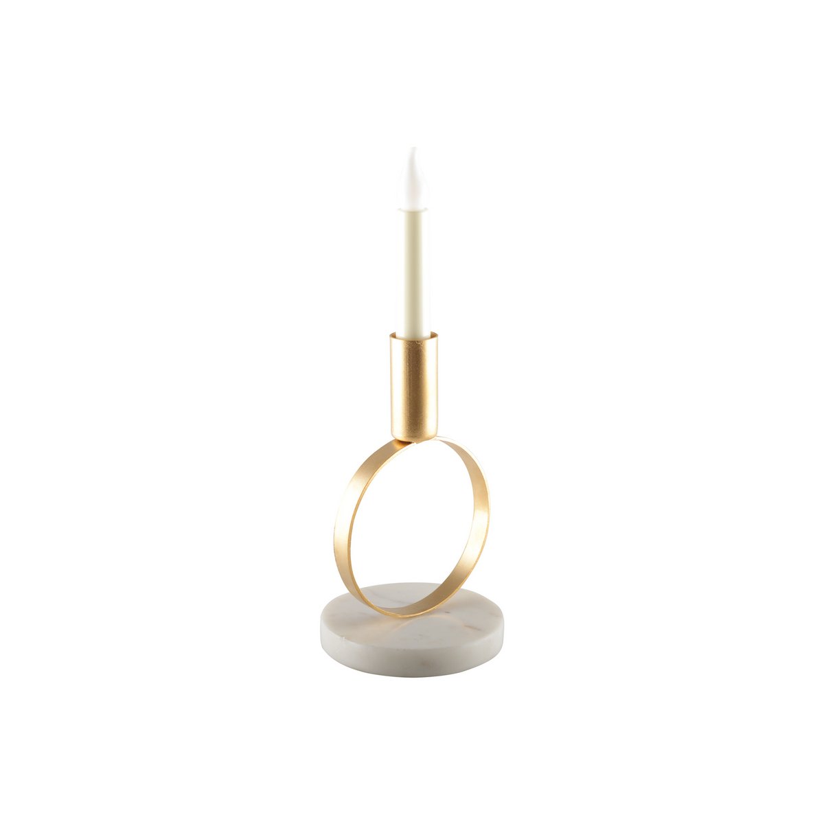 Chandelier rond doré mat H.17 cm