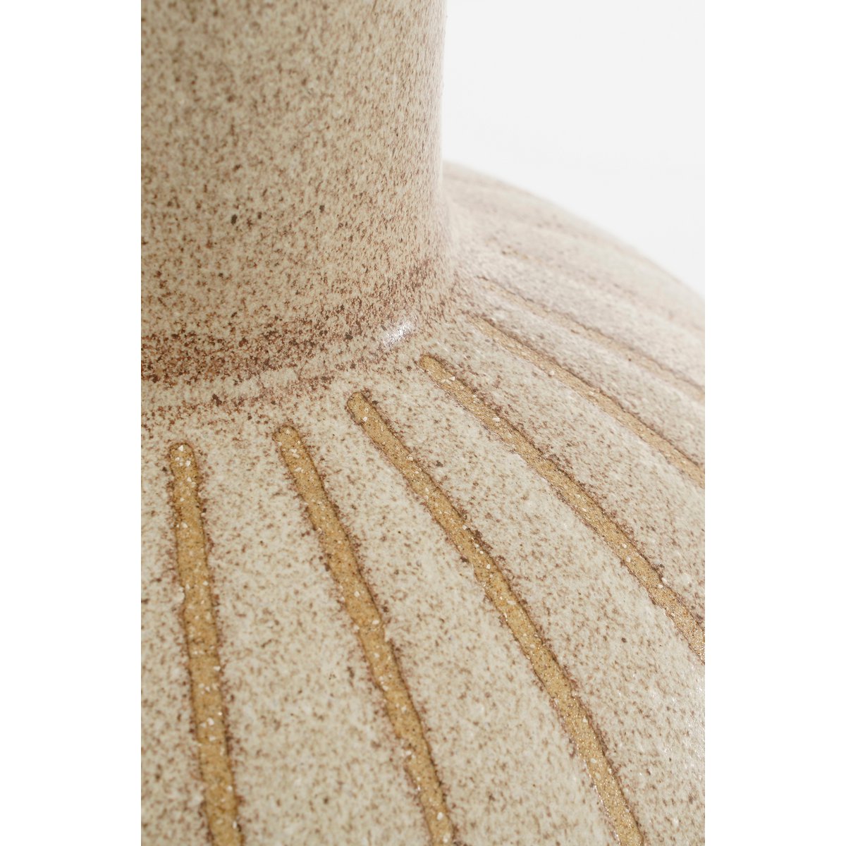 Holm Vase - H52 x Ø34 cm - Ceramic - Cream