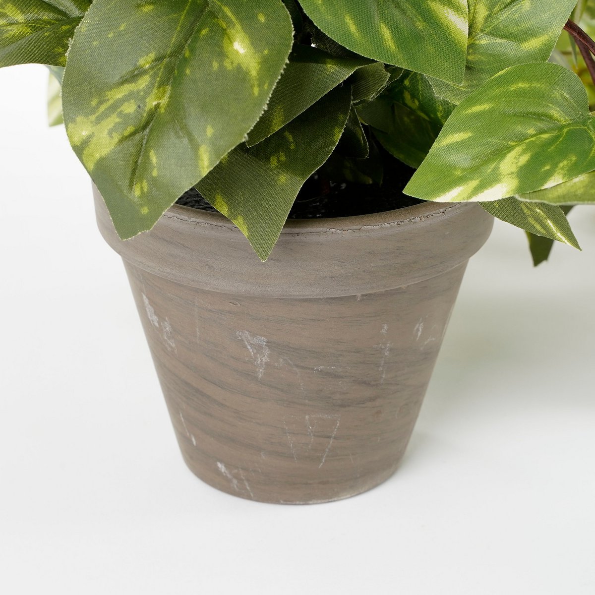 Scindapsus artificiel suspendu en pot de fleurs Stan - H 45 x Ø 25 cm - Vert