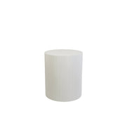 Side table - cylinder - white 