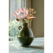 Elena Vase - H34 x Ø26 cm - Ceramic - Green