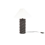 Pleated Lampshade - Polyester - White - 8x35x21cm