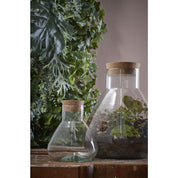 Emily Storage Jar - H25 x Ø23 cm - Recycled Glass - Transparent