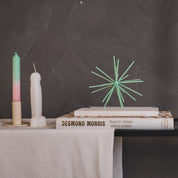 Ornament - Vuurwerk - Metaal - Mintgroen - 15x15x15cm