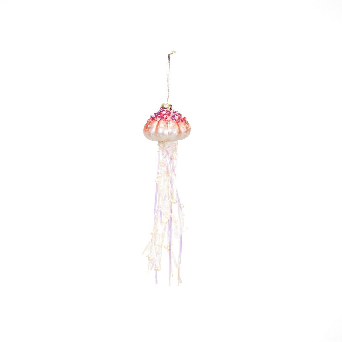 Christmas pendant - Jellyfish - Glass - 7x25cm