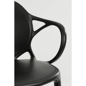 Nebraska Garden chair - L56 x W57 x H80 cm - Polypropylene - Black