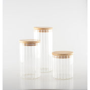 Glass Storage Jar with Wooden Lid