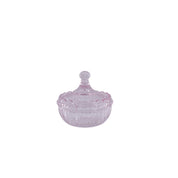 Pot - Glas - Roze - 9,5x9,5cm