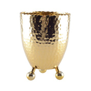 Gouden ijsemmer gehamerd met tang
