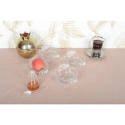 Set of 4 apple-shaped glass cups