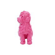 Ornament - Labradoodle - Polyresin - Pink - 10.5x5x9cm