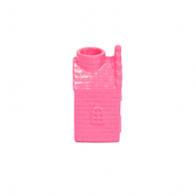 Candle holder - House - Ceramic - Neon Pink - 6x6x11cm