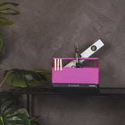 Storage Box - Organizer - Metal - Neon Pink - 30x17x17cm
