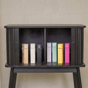 Ornament - Clip Cardholder - Wood - Black - 4x15cm 