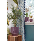 Yonker Plant Table - Set of 2 - L35 x W25 x H80 cm - Recycled Wood - Brown