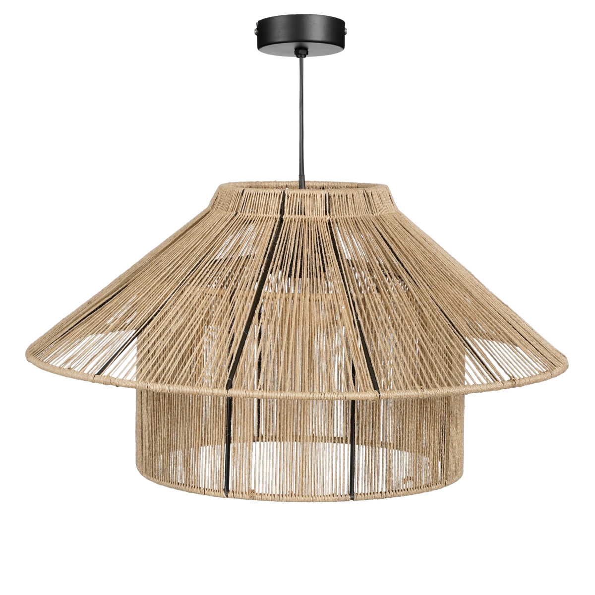 Elsa Hanging Lamp - H28 x Ø50 cm - Jute - Light brown