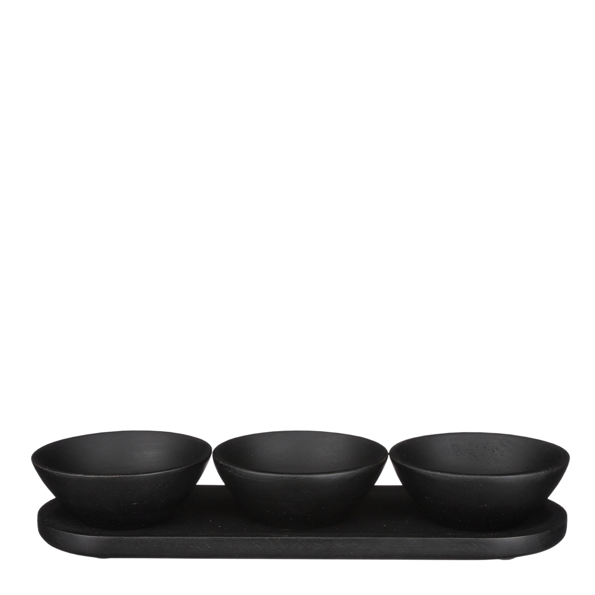 Tomar Dishes and Tray - 200 ml - 100% FSC Mango Wood - Black