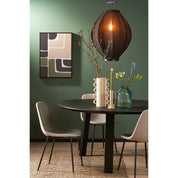 Pego Hanging lamp - H73 x Ø54 cm - Linen - Black