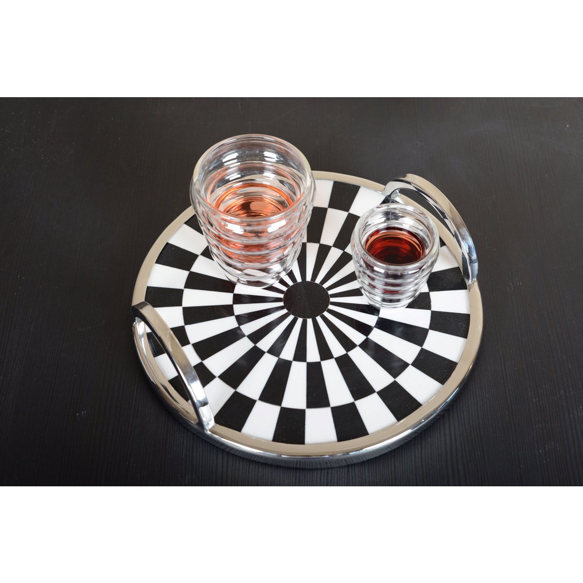 Round serving tray 28x28x6cm