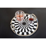 Round serving tray 28x28x6cm