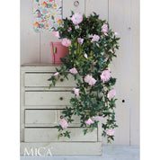 Artificial Petunia Hanging Plant - L15 x W20 x H80 cm - Pink