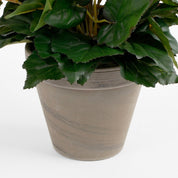 Bégonia artificiel en pot Stan - H 37 x Ø 36 cm - Blanc