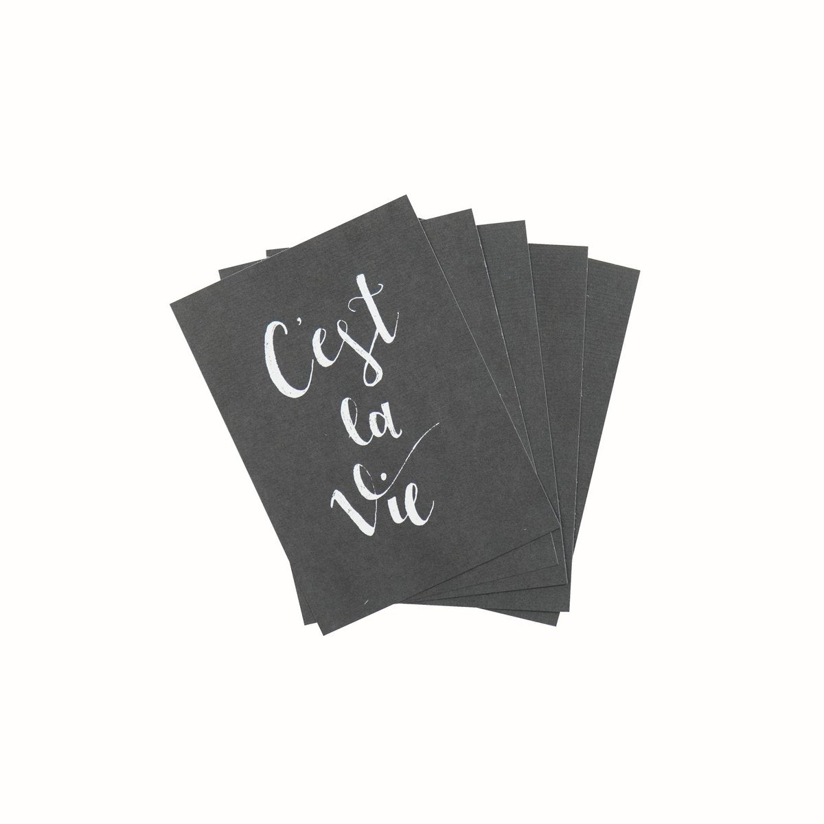 Postcard - Paper - C'est la Vie - Set of 5 