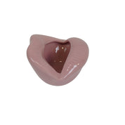 Pot - Ornament - Lip - Keramiek - lichtroze - 12,5x11x7,5cm