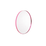 Mirror - wandspiegel rond - metaal - roze - Ø40cm