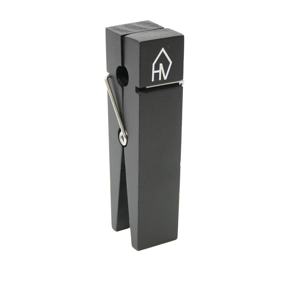Ornament - Clip Cardholder - Wood - Black - 4x15cm 