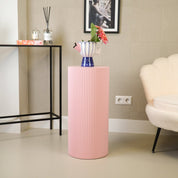 Side table / Column - Cylinder - Light pink 